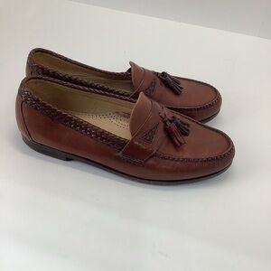 Allen Edmonds Men's Maxfield Brown Leather Tassel Loafers‎ size 11.5